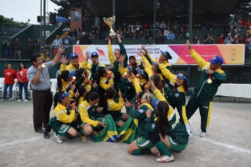 Brasil Campeón del Campeonato Sudamericano de Softbol Femenino Sub15 del 2018