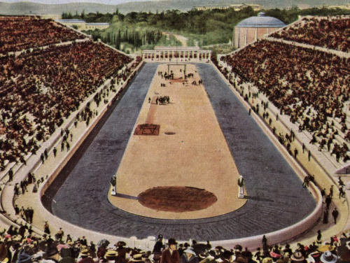 6 de abril de 1896: Se abren los Juegos Olímpicos modernos en Atenas, la Realeza juega béisbol con un bastón y una naranja.
